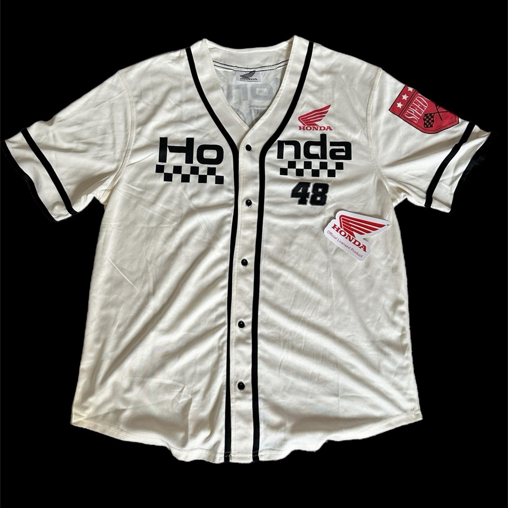 Honda White Men's Jersey Shirt